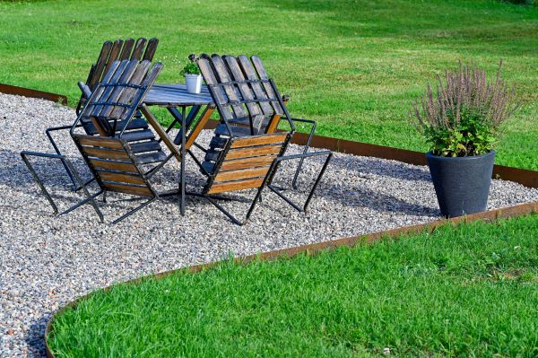 Metal Lawn Edging Installation in Pasco